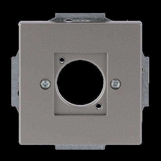 Busch-Jaeger - Einsatz/Abdeckung für Kommunikationstechnik XLR-Zentralscheibe 2553-866 edelstahl