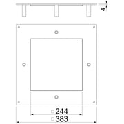 OBO Bettermann - Montagedeckel für Zugdose Schwerlast-Montagedeckel DUG 350-3 9SL