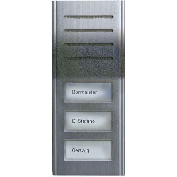 TCS Tür Control - Türstation für Türkommunikation Audio Außenstation ASX13003-0010 3Tasten 1-reih.AP si