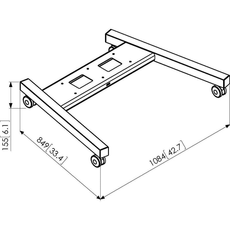 Vogels - Halterung für Audio-/Videosysteme Wagenrahmen Connect it PFT8530 si extragroß,si
