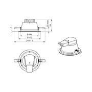 BEG Brück Electronic - Downlight/Strahler/Flutlicht LED-Downlight DL12-18-172-LED-3C