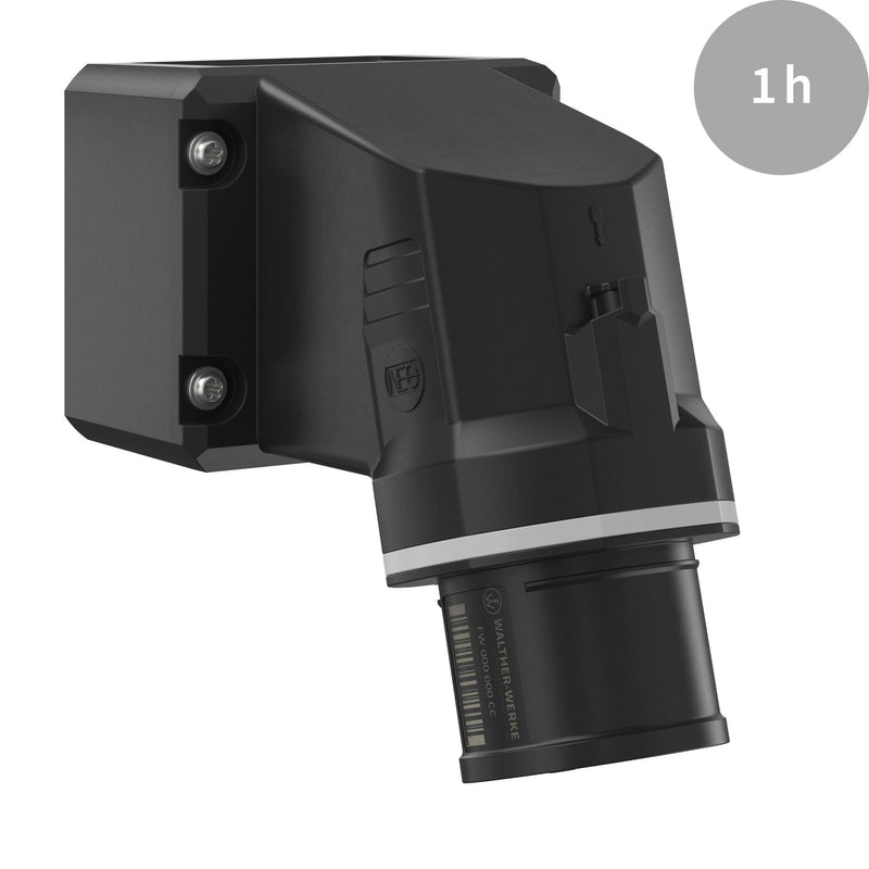Walther Werke - CEE-Gerätestecker (IEC 60309) CEE NEO Wandgerätestecker FW714401CC 16A 4P 1h IP54 − 5 Stück