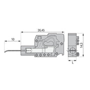 WAGO - Testadapter für Reihenklemmen Prüfsteckermodul 231-161 grau − 100 Stück