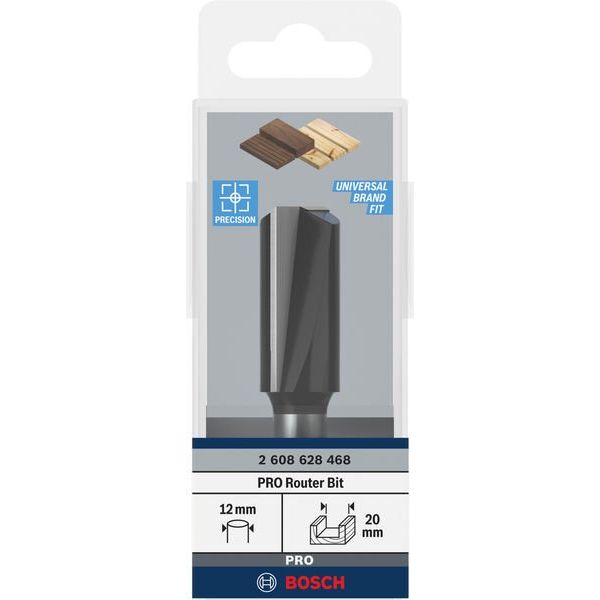 Bosch - Fräser PRO Nutfräser, 2608628468 zweischneidig 20 x L