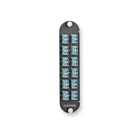 Corning - Moduleinsatz für Patchpanel LWL CCH Verteilerp. 24 Faser CCHE-CP24-E4 m.12 LC Dx AQU Kuppl