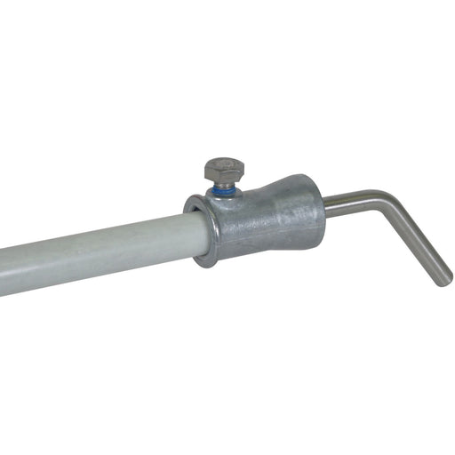 DEHN - Zubehör/Ersatzteile für Erdung und Blitzschutz Befestigungs-Adapter BA130RD8 BB16 V2A ZG 130 Grad NIRO