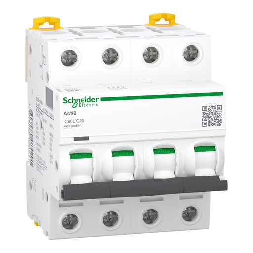 Schneider Electric - Leitungsschutzschalter LS-Schalter A9F94425 4P 25A C IC60L