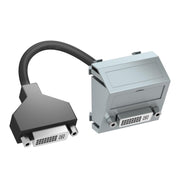 OBO Bettermann - Einsatz/Abdeckung für Kommunikationstechnik Multimediaträger DVI MTS-DVI F AL1 45x45mm alu lackiert