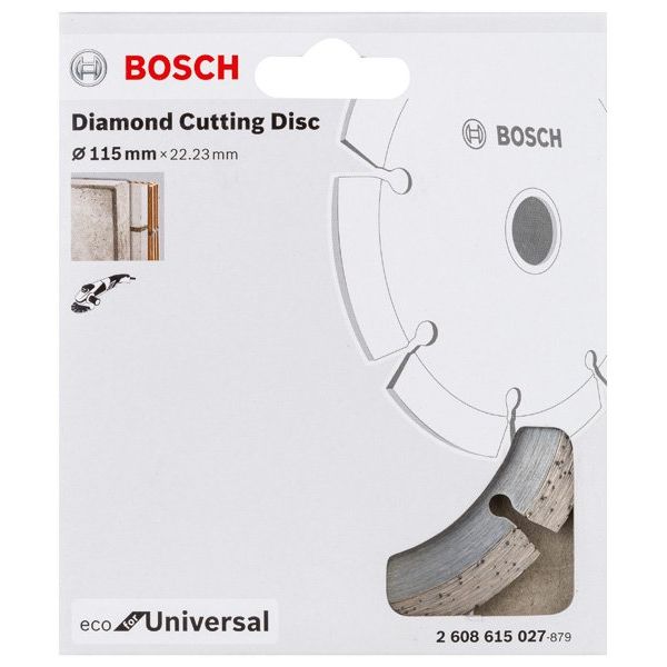 Bosch - Trenn-/Schleifscheibe Diamanttrennscheibe Eco 2608615027 For Universal D: 115