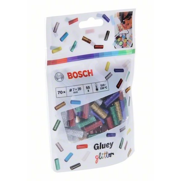 Bosch - Klebestick für Heißklebepistole Gluey Klebesticks 2608002006 Glitzer-Mix
