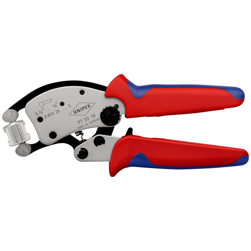 Knipex - Presswerkzeug Kabelschuhe/Verbinder, Aderendhülsen, Schirmanschluss Aderendhülsen-Presszange 97 53 18 SB 0,14-16qmm