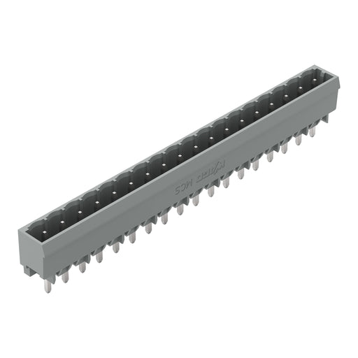WAGO - Leiterplattensteckverbinder THT-Stiftleiste Lötstift 231-178/001-000 1,2x1,2,gerade,grau − 50 Stück