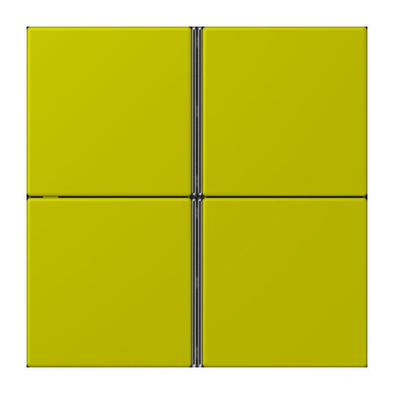 Jung - Abdeckung/Bedienelement für Installationsschalterprogramme Tastensatz 4fach LC 404 TSA 249 vert olive vif
