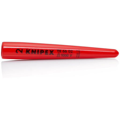Knipex-Werk - Verschlusskappe für Kabelschutzrohre für Erdverlegung Aufsteck-Tülle 98 66 02 konisch 80mm − 1 Stück by Knipex-
