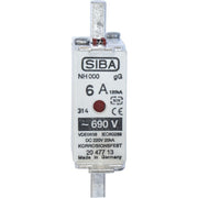 Siba - Messersicherung NH-Sicherungseinsatz 2047713.20 20A NH00 gG 690V − 3 Stück