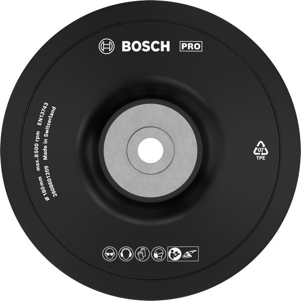 Bosch - Stützteller für Schleifwerkzeug PRO Stützteller weich, 2608601209 180 mm, M14