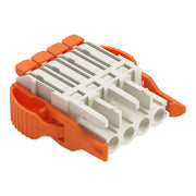 WAGO - Kabelsteckverbinder für Leiterplattensteckverbinder Federleiste 1-Leiter Hebel 2721-1104/037-000 Push-in Cage Clamp − 50 Stück