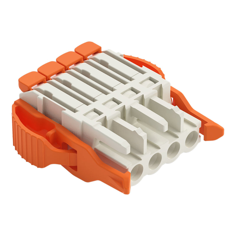 WAGO - Kabelsteckverbinder für Leiterplattensteckverbinder Federleiste 1-Leiter Hebel 2721-1104/037-000 Push-in Cage Clamp − 50 Stück