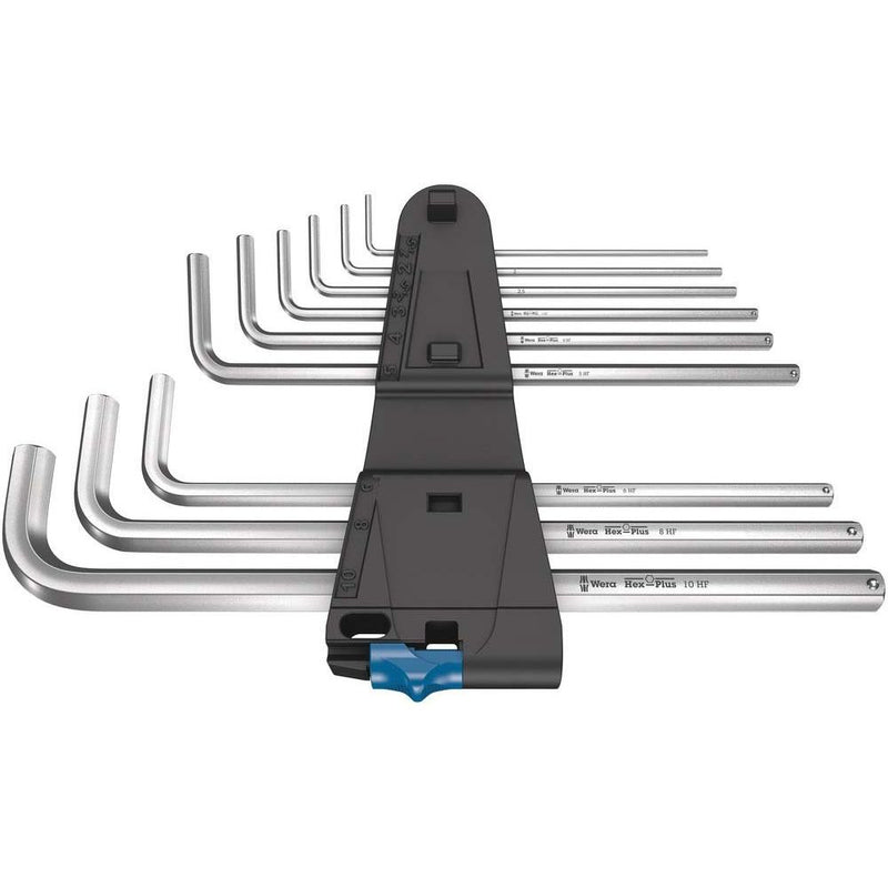Wera - Innensechskantschlüsselset Winkelschlüsselsatz 950/9 L Hex-Plus HF1 9-tlg