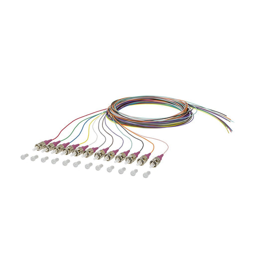 Metz Connect - LWL-Pigtail OpDAT Pigtail E2000-PC 150N1MO0020E OM 4, 12 Farben − 12 Stück