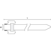 HellermannTyton - Kabelbinder Edelstahlkabelbinder 111-00330(10) 1000x 16 mm − 10 Stück