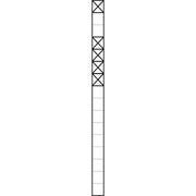 Siedle&Söhne - Kommunikations-Säule Kommunikations-Stele KS 616-1/4 SM 1,6m sil/met 1+4Mod