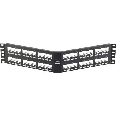 Panduit - Patchpanel Kupfer Patch-Panel CPA48BLY 48-Ports gewinkelt