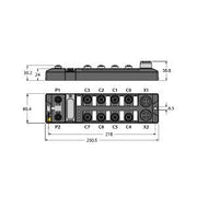 Turck - Feldbus, Dez. Peripherie - Digitales Ein-/Ausgangs-Modul Multiprotokoll-I/O-Modul TBEN-L4-16DIN kompakt