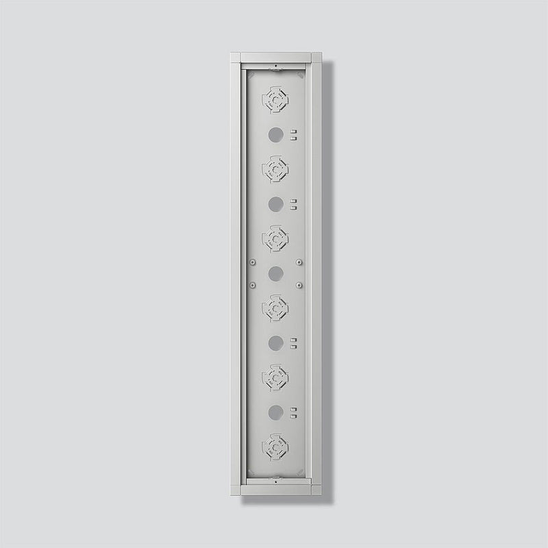 Siedle&Söhne - Montageelement für Türstation Gehäuse-Aufputz GA 612-6/1-01 SM Silber-Metallic