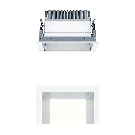 Zumtobel Group - Downlight/Strahler/Flutlicht LED - Deckeneinbauleuchte PANOS EVO #60816132 Q190H 830 LDO SM WH