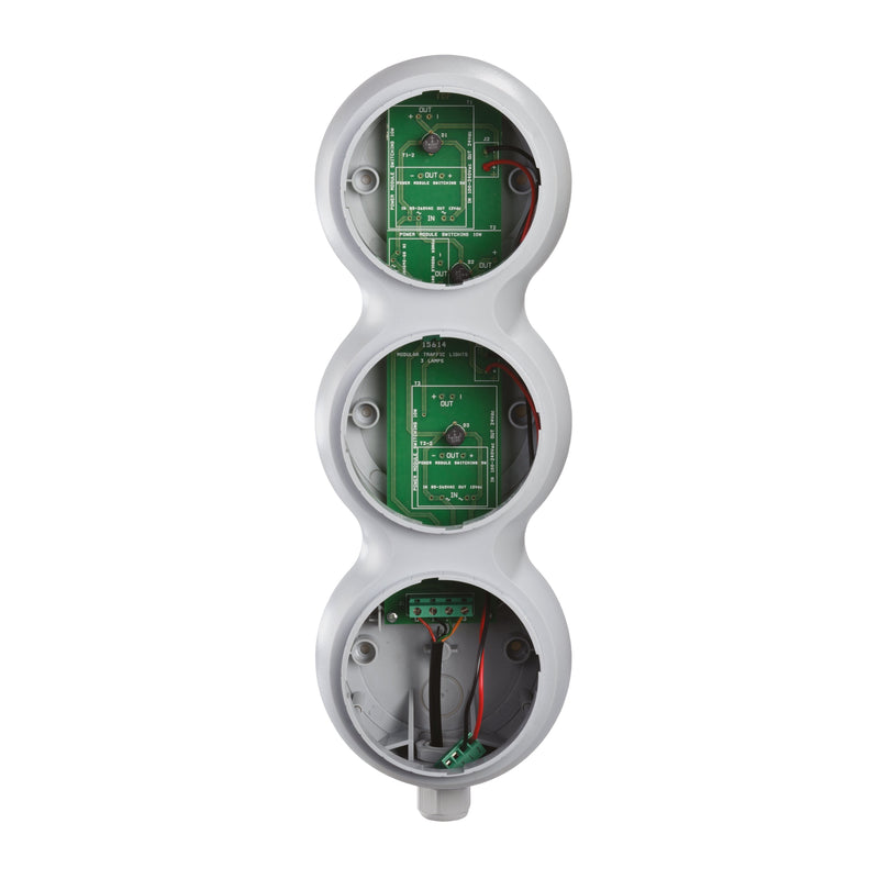 Grothe - Signalsäulenelement, Anschlussmodul Basis-Ampelmodul AMP 8908 3LE 12-24VAC/DC