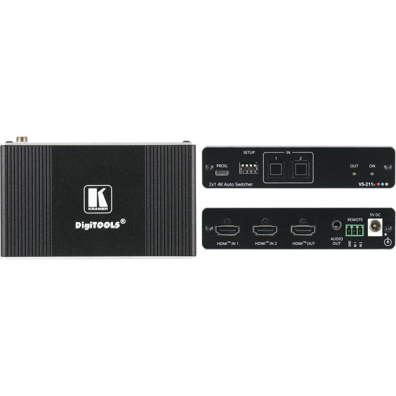 Kramer - Audio/Video-Funksystem 4K HDMI Auto-Switcher VS-211X 2:1