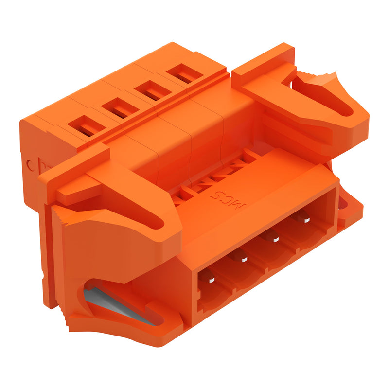 WAGO - Kabelsteckverbinder für Leiterplattensteckverbinder 1-Leiter-Stiftleiste 231-634/114-000 CAGECLAMP,2,5mm²,or − 50 Stück