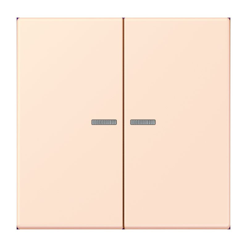 Jung - Abdeckung/Bedienelement für Installationsschalterprogramme Wippe 2fach m. Lichtleiter LC 995 KO5 226 orange pale (32082)