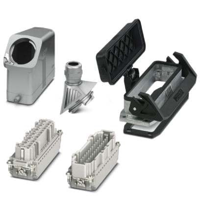 Phoenix Contact - Rechtecksteckverbinder, Set (Industriesteckverbinder) Steckverbinder-Set HC-EVO-B24PT#1411493 BWSC-HH-M32ELC-AL