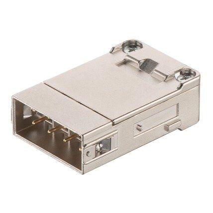 Harting - Kontakteinsatz für Rechtecksteckverbinder Crimpanschluss Stift 5A 09140083034 Kontakte: 8+Schirm