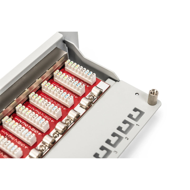 DIGITUS - Patchpanel Kupfer Patchpanel DN-91612S-EA-G 10 Zoll 12x Cat6A