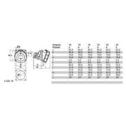 Bals Elektrotech - CEE-Anbausteckdose (IEC 60309) Anbausteckdose geneigt 32A 12596 5p 400V 6h IP67