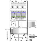 GSAB Elektrotechnik - Zähler-Komplettschrank Zähleranschlußsäule 15.88.1P31ez Westfalen-Weser-Netz