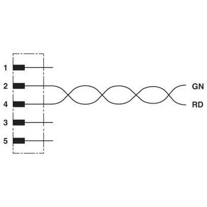 Phoenix Contact - Rundsteckverbinder, feldkonfektionierbar (Industriesteckverbinder) Bussystem-Einbaustecker SACCBP-MSB-2#1437504