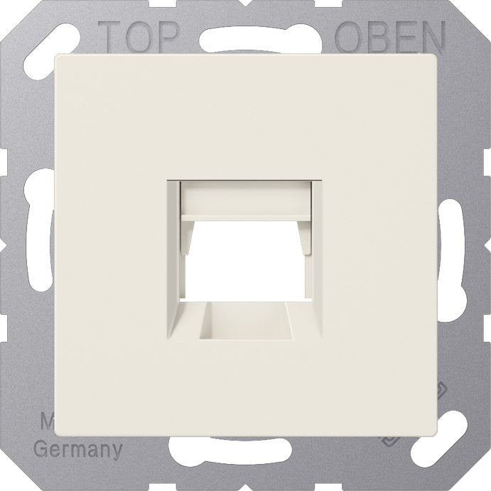 Jung - Einsatz/Abdeckung für Kommunikationstechnik Abdeckung 1-fach A 1569-15 WE f.MJ WE TE-connect