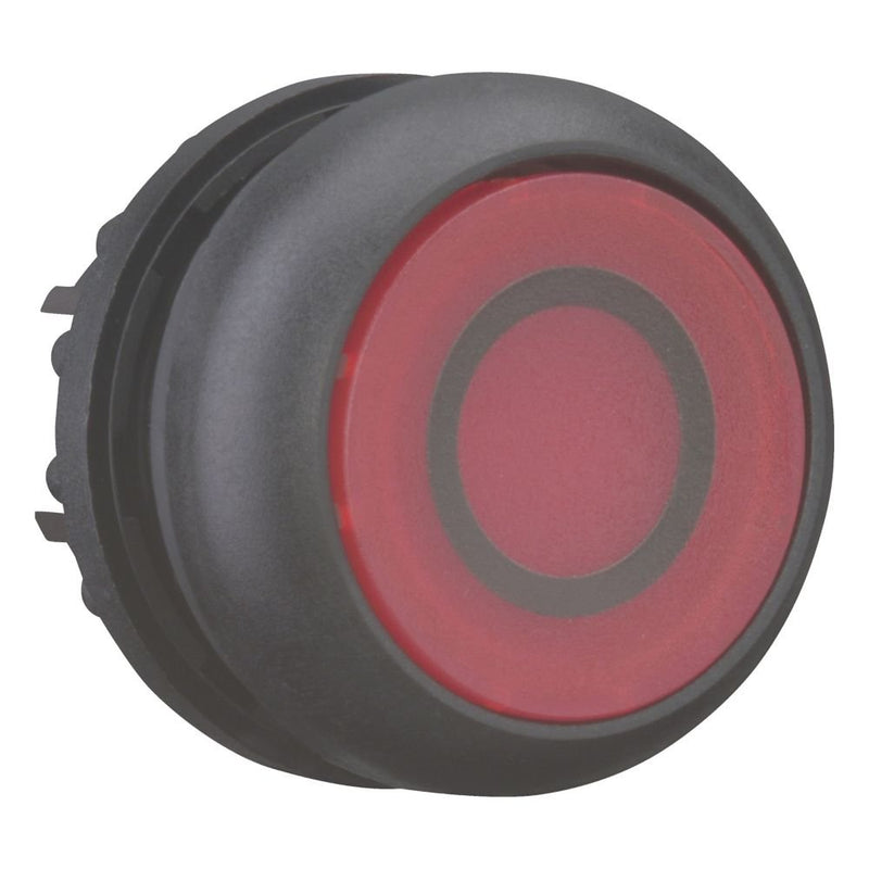 Eaton - Frontelement für Drucktaster Leuchtdrucktaste M22S-DL-R-X0 flach,rot,beschr. − 10 Stück