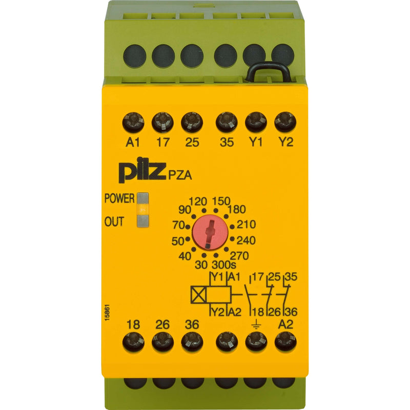 Pilz - Zeitrelais Zeitrelais anprechverz. PZA 300 #774026 230VAC 1n/o 2n/c