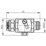 Telegärtner - Überspannungsableiter für Informations-/MSR-Technik N-Überspannungsableiter 100024242 (M-F) 90V 50Ohm