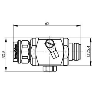 Telegärtner - Überspannungsableiter für Informations-/MSR-Technik N-Überspannungsableiter 100024242 (M-F) 90V 50Ohm