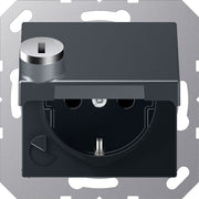 Jung - Steckdose SCHUKO-Steckdose 16A 250V A 1520 BFKLSL ANM Klappdeckel