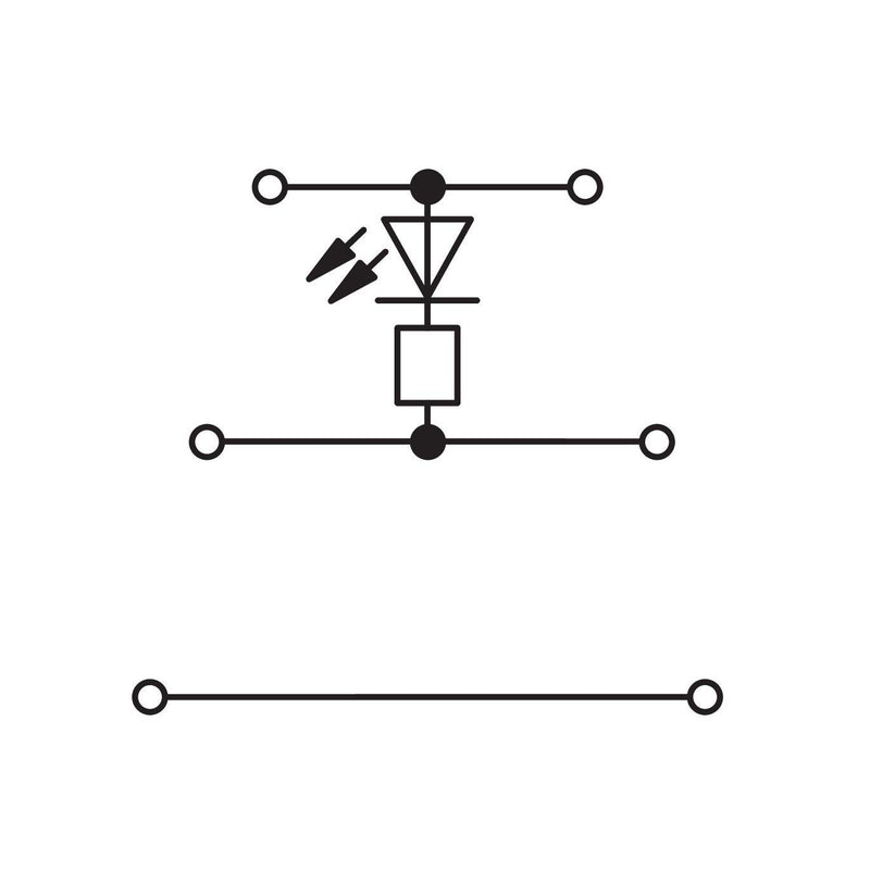 WAGO - Bauelement-Reihenklemme Bauelementklemme 870-593/281-413 LED rot,grau − 50 Stück