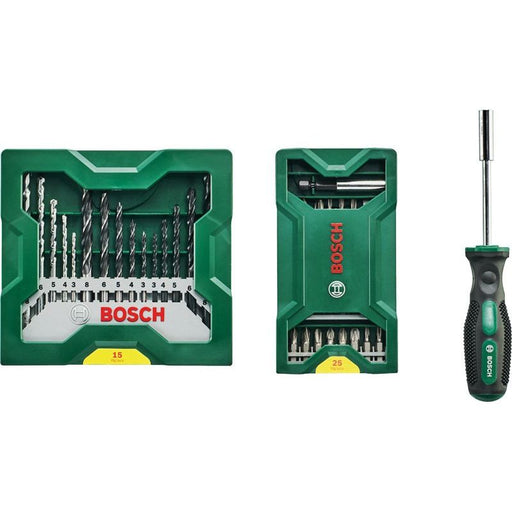 Bosch Power Tools - Werkzeugset 25+15+1 Mini-X-Line 2607017655 Sets plus Griff − 1 Stück by Bosch Power Tools

