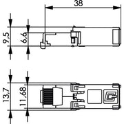 Telegärtner - Modularer Steckverbinder STX RJ45 Steckereinsatz 100007452 AWG24-27 Cat.6