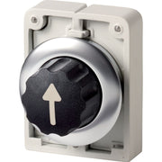Eaton - Frontelement für Wahlschalter Wahltaste RMQ-Titan M30I-FWR3-X7 Drehknopf rastend